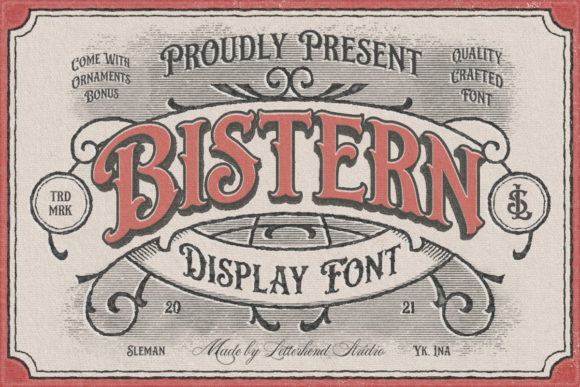 Bistern: A Victorian Display Typeface for Timeless Design