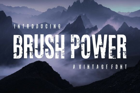 Brush Power: A Bold Vintage Display Typeface