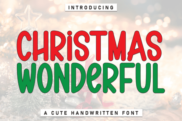 Christmas Wonderful Font: A Touch of Whimsy for Your Designs