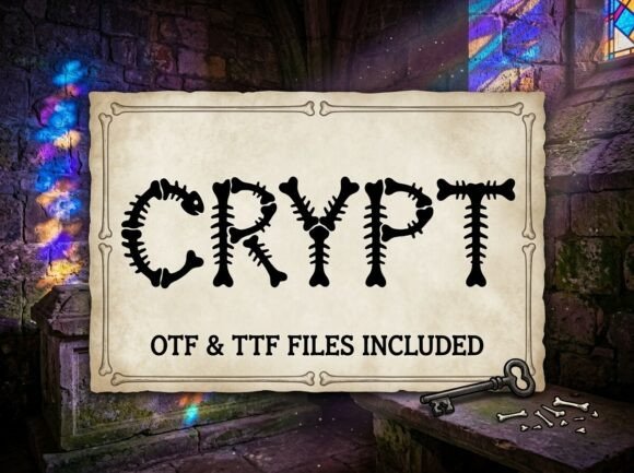 Crypt: The Bone-Chilling Display Font