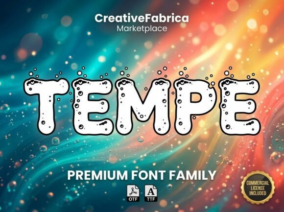 Discover Tempe: A Bold Display Font for Impactful Design
