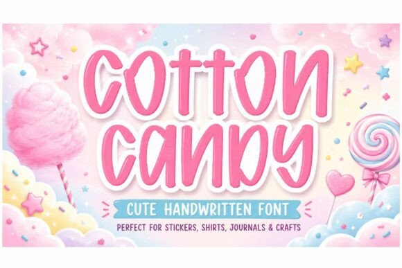 Discover the Sweet, Handwritten Charm of Cotton Candy