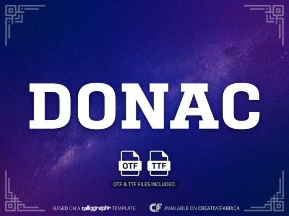 Donac: A Stunning Display Font for Bold Creators