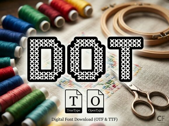DOT: A Typeface That Stitches Vintage Craft Into Modern Design