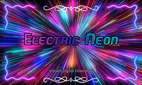 Electric Neon: A Bold Display Font for High-Impact Designs