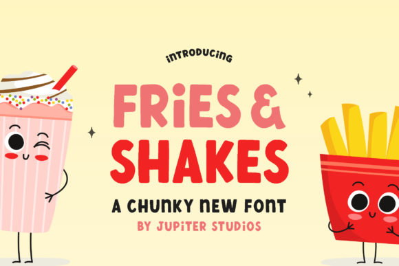 Fries and Shake: A Bold Font for Casual, Creative Projects