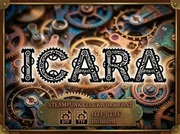 Icara: A Decorative Display Font for Bold Designs