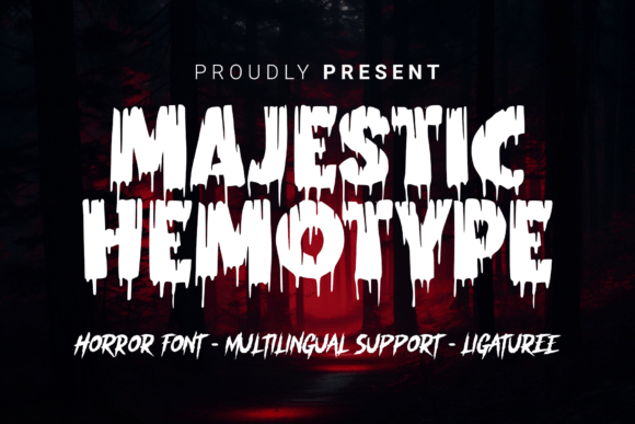 Majestic Hemotype: A Blood-Inspired Horror Typeface