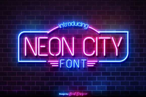 Neon City: A Nostalgic Display Font for Modern Creations