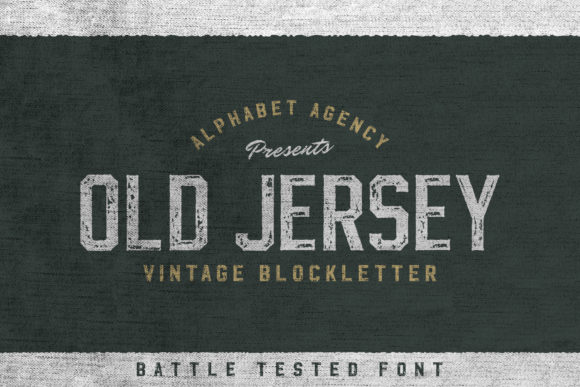 Old Jersey: A Vintage Display Font with Timeless Appeal
