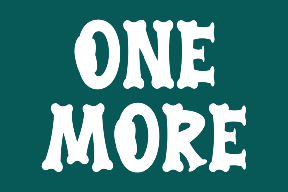 One More: A Whimsical Display Font for Unforgettable Designs