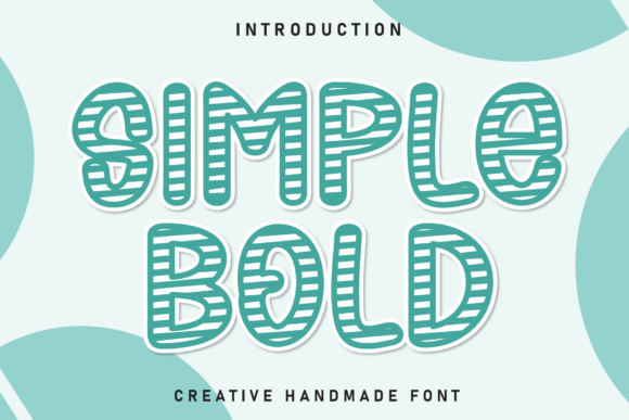 Simple Bold: A Typeface with Handcrafted Character