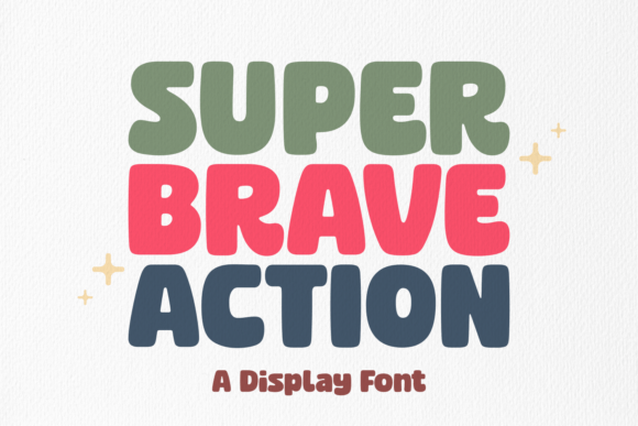 Super Brave Action: A Bold Font for Confident Designs