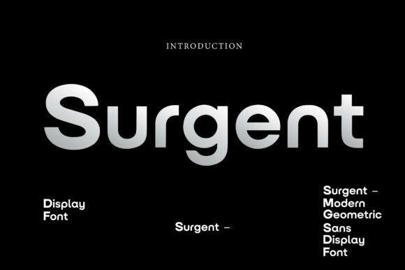 Surgent: Modern Geometric Sans Display Font