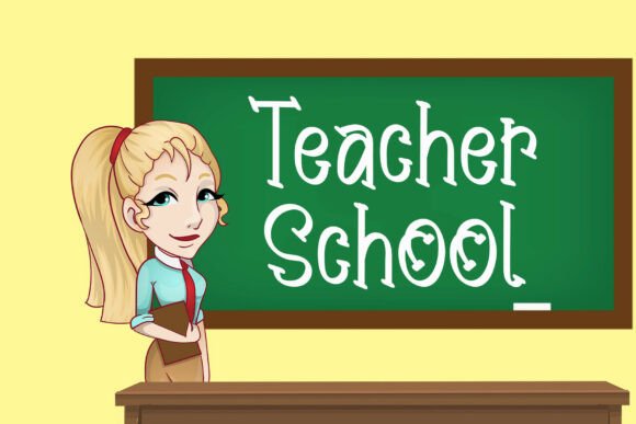 Teacher School: A Handwritten Font for Creative Learning
