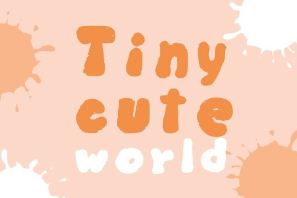 Tiny Cute World: A Whimsical Font for Playful Design
