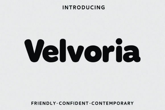 Velvoria: A Playful and Modern Display Typeface