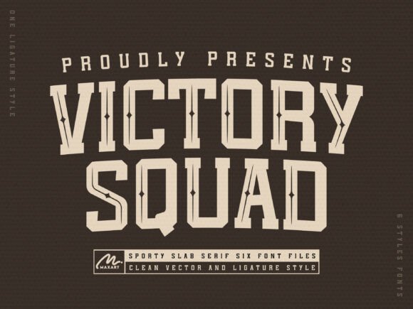Victory Squad: A Dynamic Font for Athletic & Energetic Designs